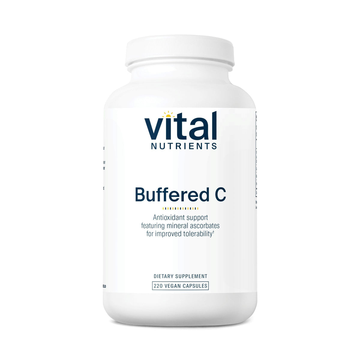 Vital Nutrients Vitamin C 1000mg gentle vegan capsules front view