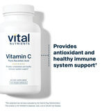 Vital Nutrients Vitamin C 2000mg capsules on a wooden table
