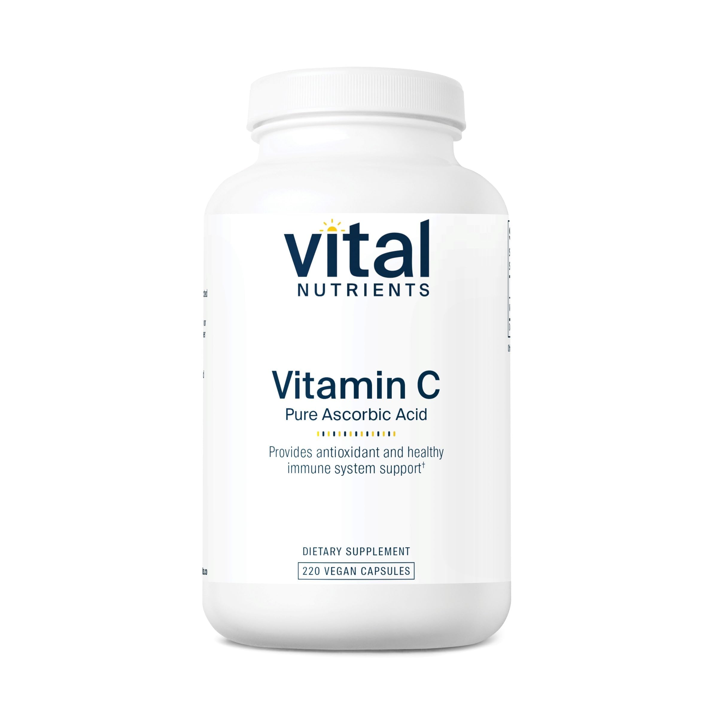 Vital Nutrients Vitamin C 2000mg vegan capsules front view