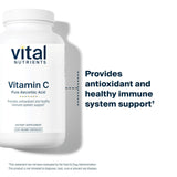 Vital Nutrients Vitamin C 2000mg vegan capsules on a wooden table