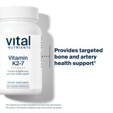 Vital Nutrients Vitamin K2-7 90 Veg Capsules on a wooden table