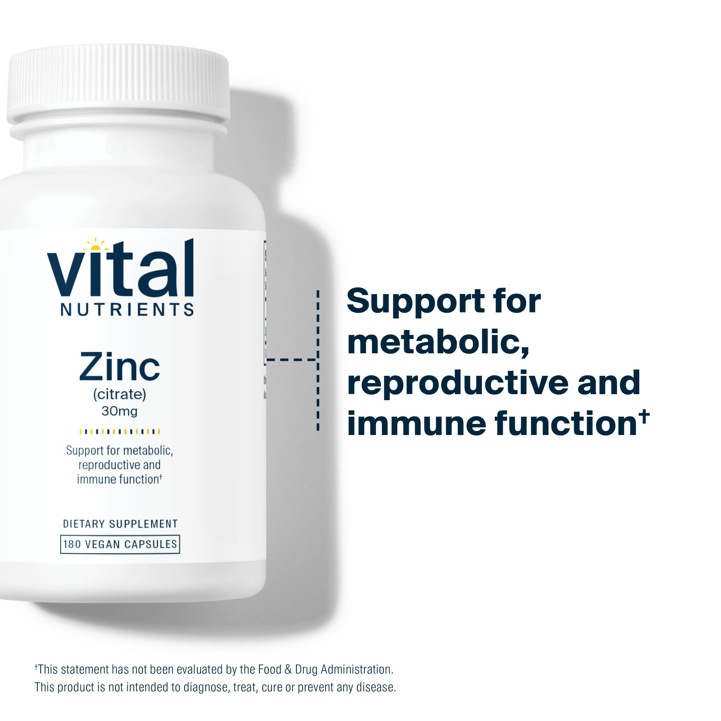 Vital Nutrients Zinc Citrate Supplement ingredients list
