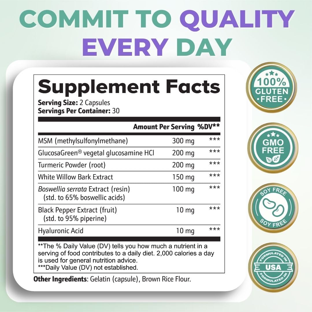 VITAL NUTRITIVE Joint Support Supplement with lifestyle background