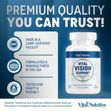 VITAL NUTRITIVE Lutein Eye Supplement with vitamins on a kitchen counter