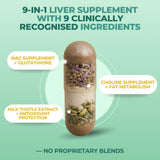 VITAL NUTRITIVE Milk Thistle Liver Support Supplement capsule close-up
