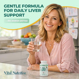 VITAL NUTRITIVE Milk Thistle Liver Support Supplement side view