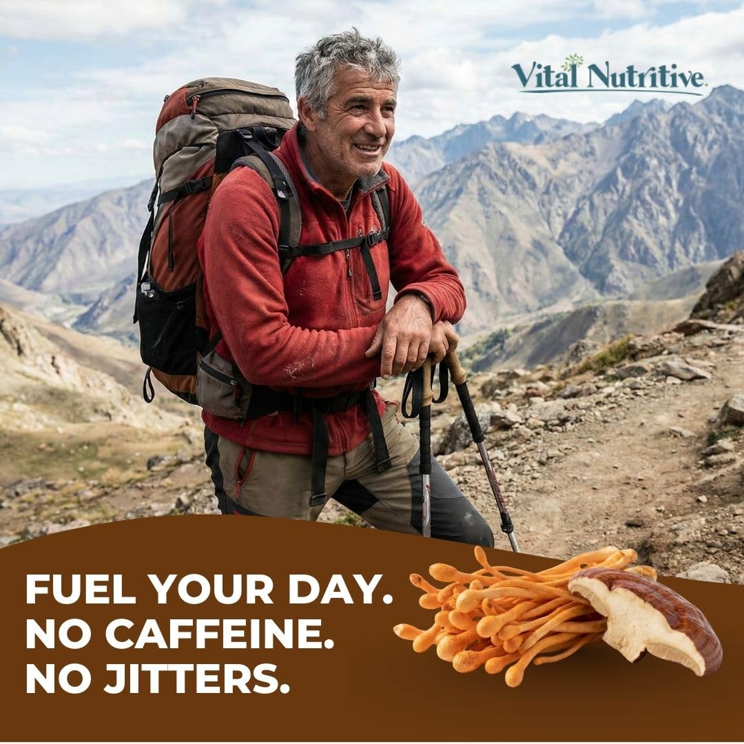 VITAL NUTRITIVE Mushroom Complex ingredient list on packaging