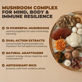 VITAL NUTRITIVE Mushroom Complex side view of bottle