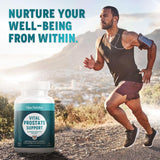 VITAL NUTRITIVE Saw Palmetto Prostate Support on a wooden table
