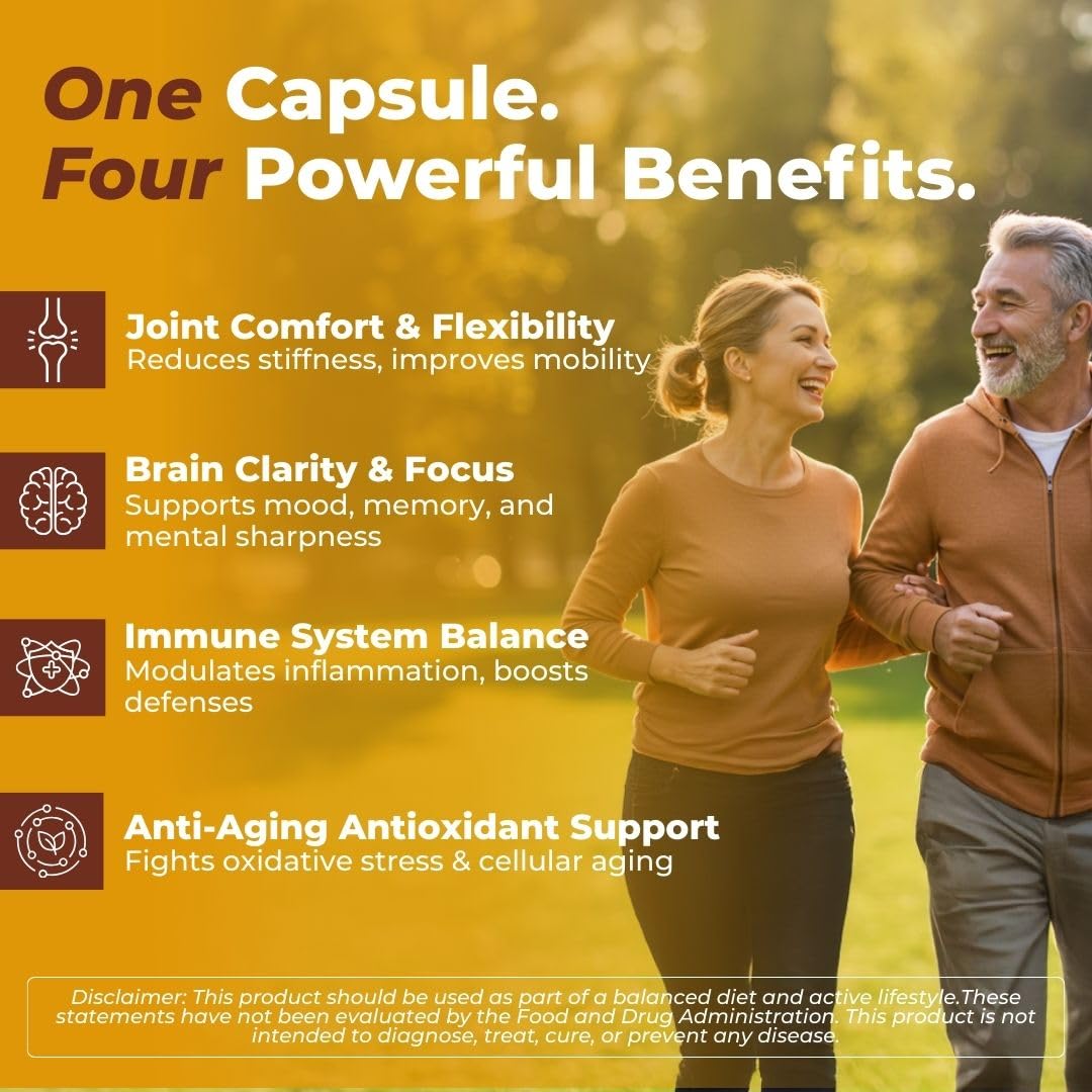 VITAL NUTRITIVE Turmeric Curcumin Capsules 655mg with BioPerine