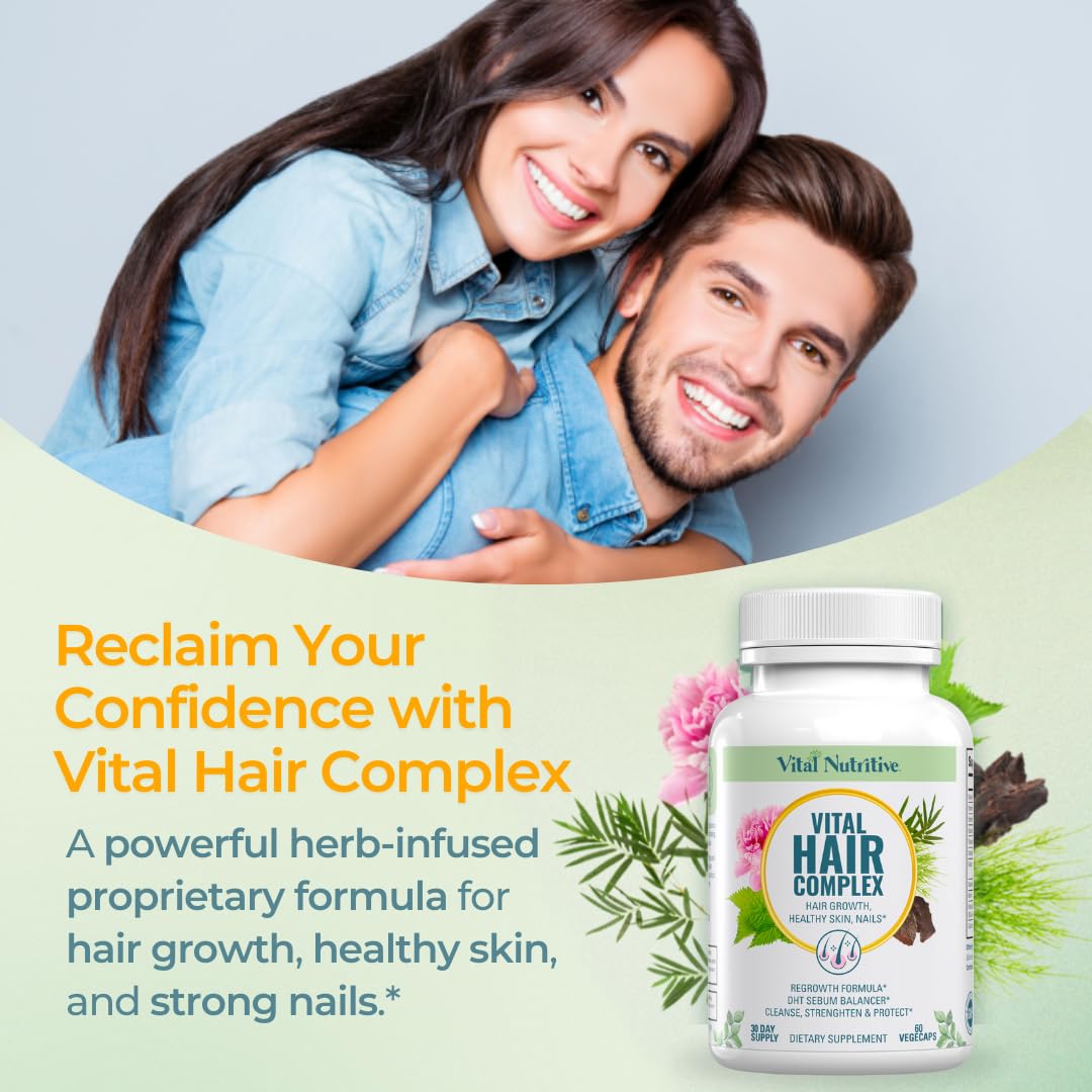 VITAL NUTRITIVE Vital Hair Complex 60 capsules side view