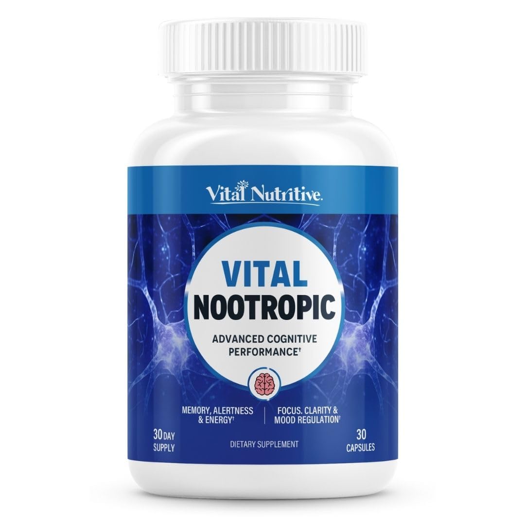 VITAL NUTRITIVE Vital Nootropic capsule bottle front view