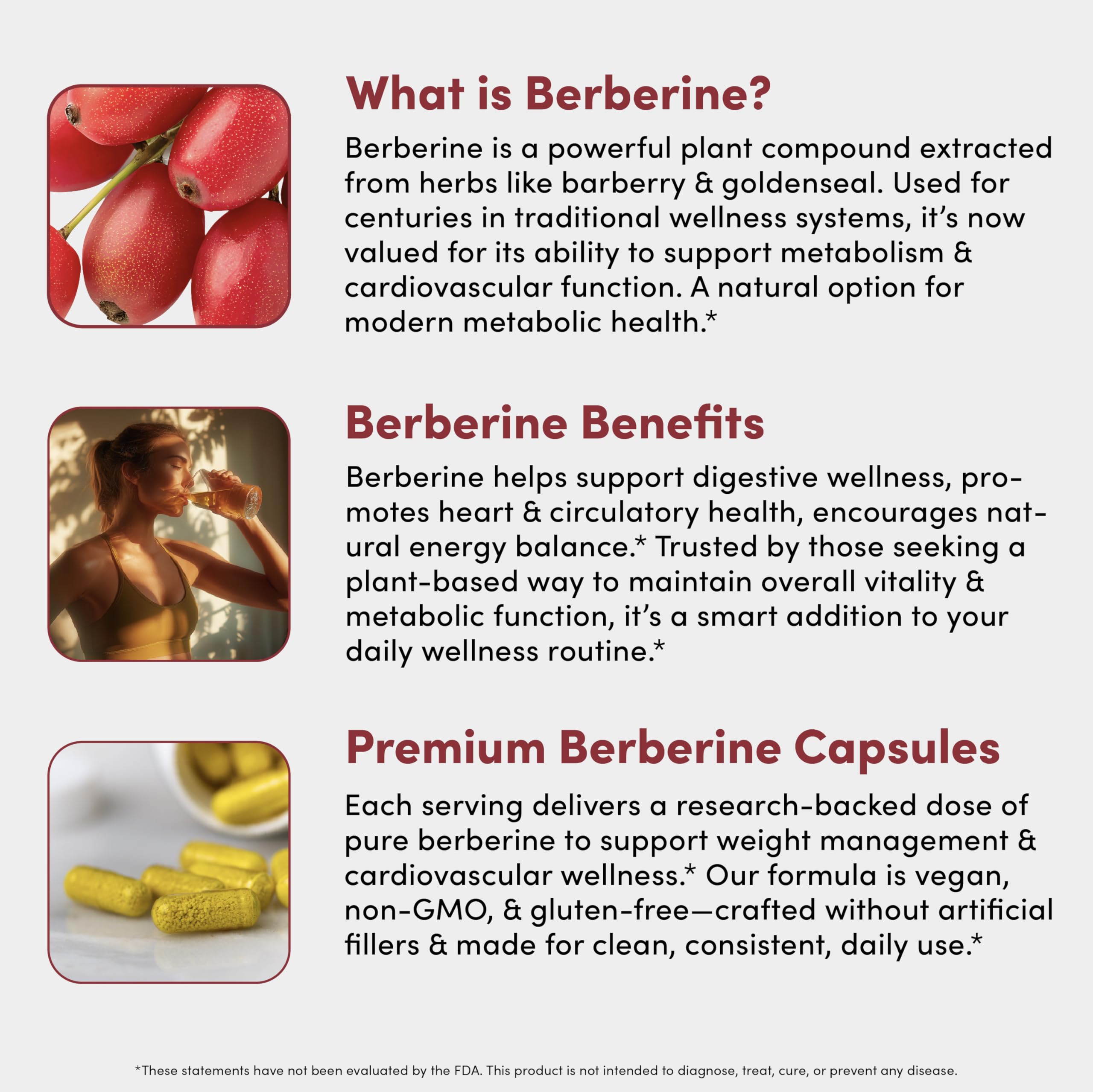 Vital Peak Berberine Supplement 1000mg packaging details