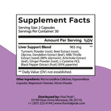 Vital Peak Liver Extracts Supplement side view showing capsule