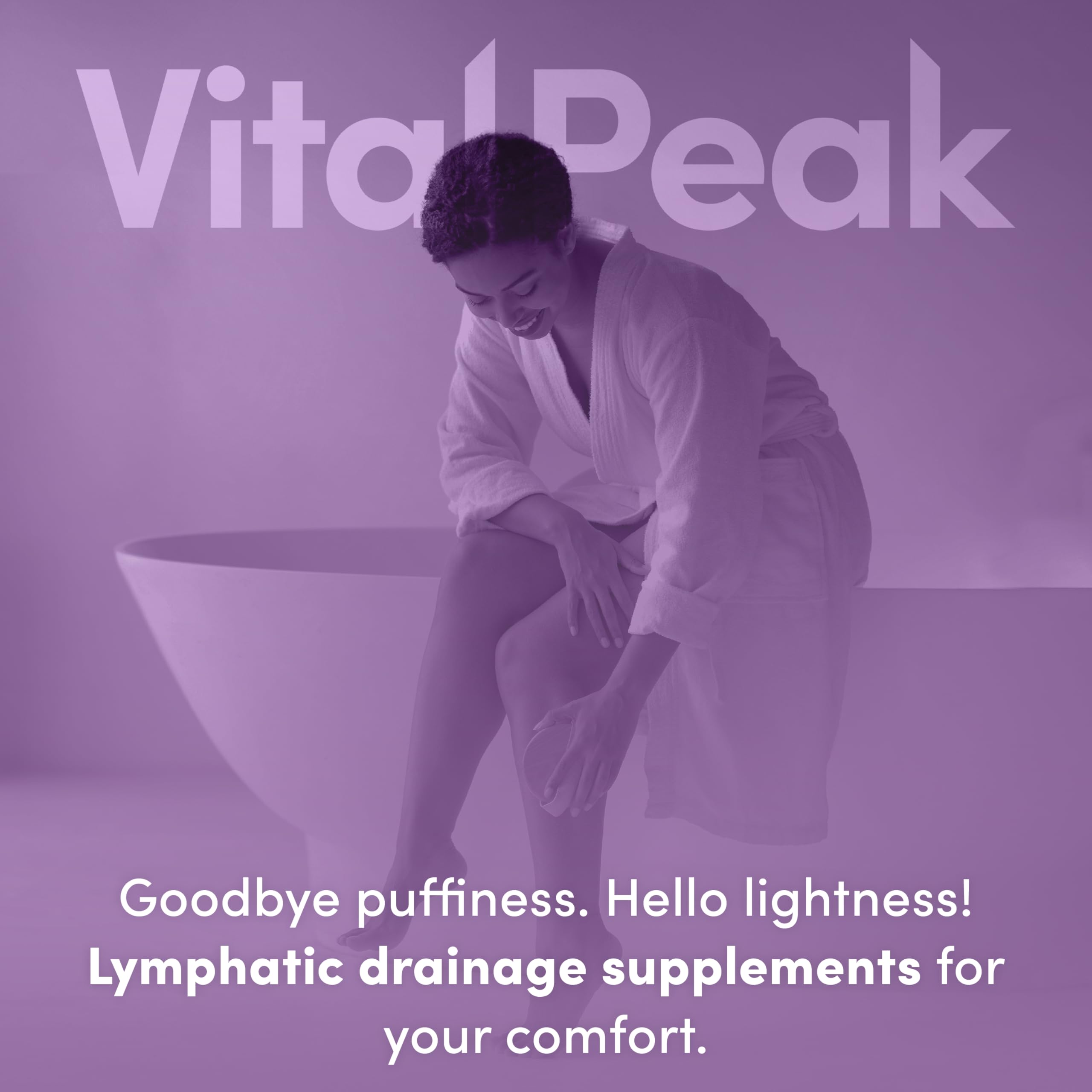 Vital Peak Lymph Peak Bromelain Supplement back view
