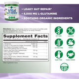 Vital Planet Gut Renew L-Glutamine Powder 195g packaging