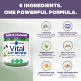 Vital Planet Gut Renew L-Glutamine Powder 195g serving suggestion