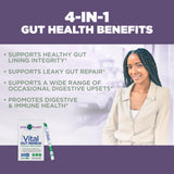Vital Planet Gut Renew L-Glutamine Powder scoop for serving