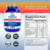 Vital Planet Omega-3 Fish Oil Supplement 2350mg side view