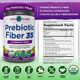 Vital Planet Prebiotic Fiber 35 Superfood Powder scoop included