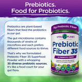 Vital Planet Prebiotic Fiber 35 Superfood Powder side view packaging