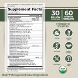 Vital Planet Probiotic Capsules 30 Billion CFU side view