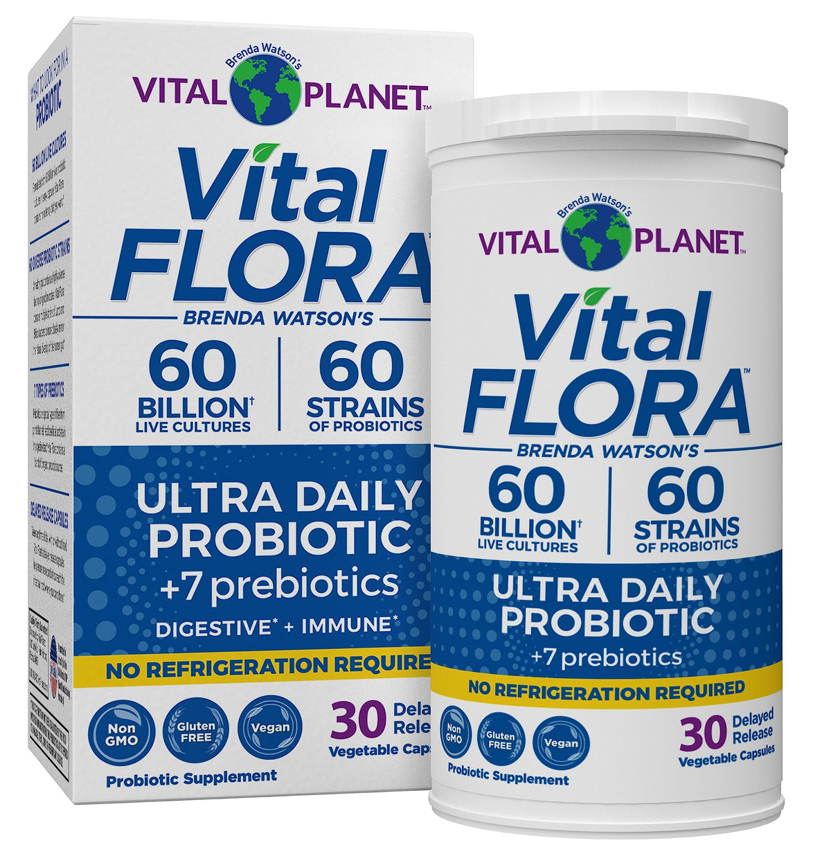 Vital Planet Ultra Daily Probiotic 30 capsules front view