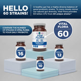 Vital Planet Ultra Daily Probiotic 60 Billion CFU bottle with label