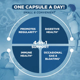Vital Planet Ultra Daily Probiotic capsules on a wooden table