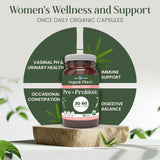 Vital Planet Women's Probiotic Supplement packaging side view