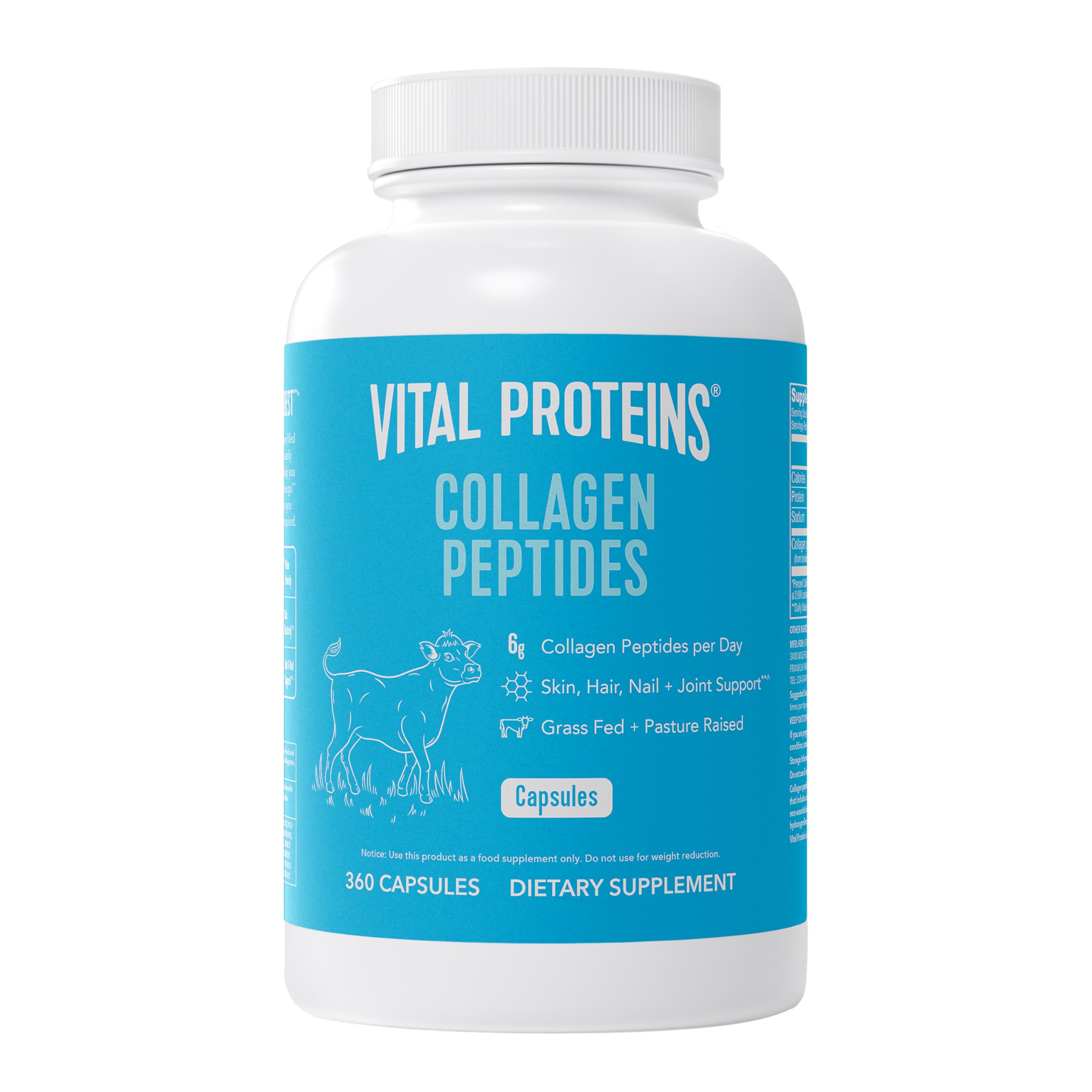 Vital Proteins Collagen Capsules 299g front view