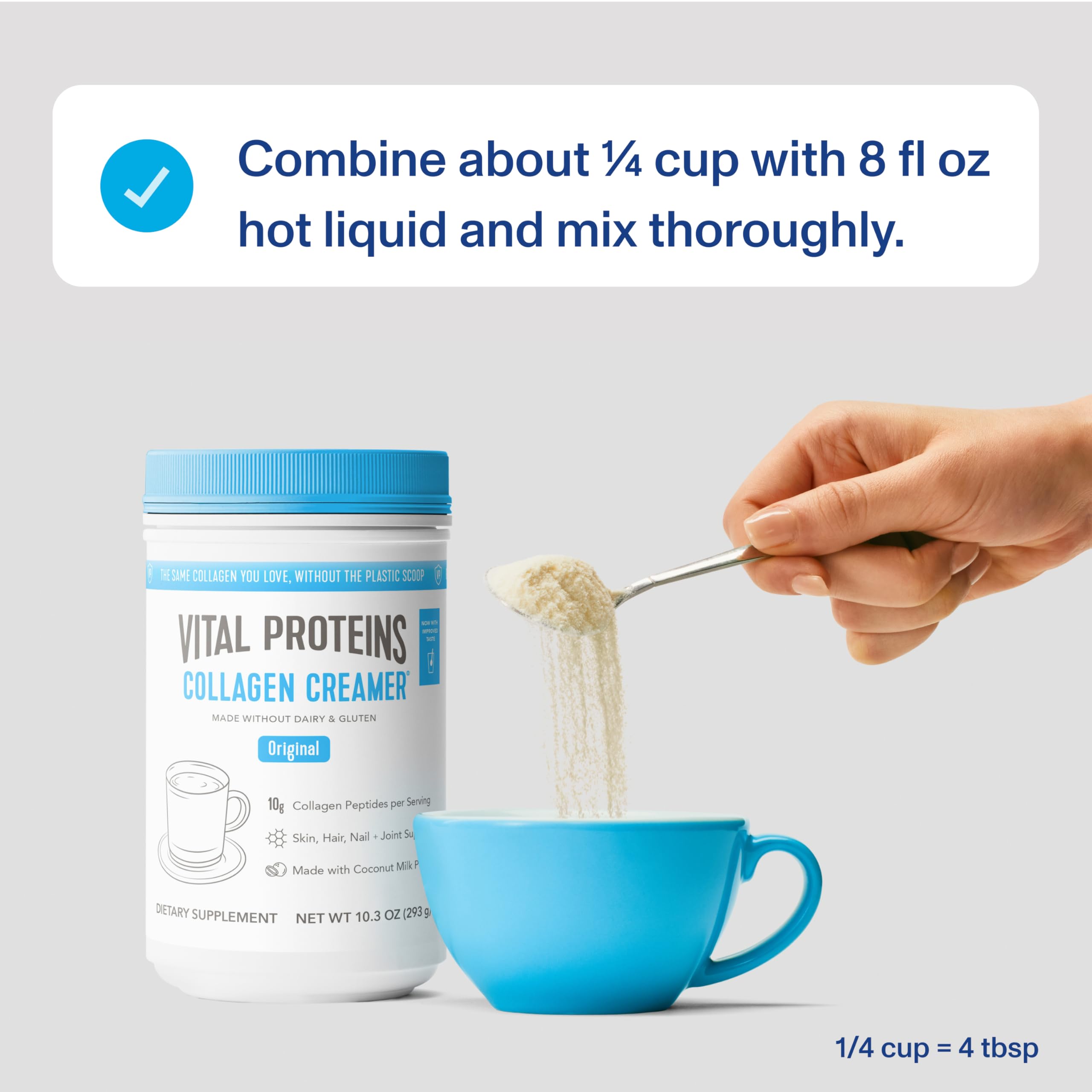 Vital Proteins Collagen Creamer 292g side view