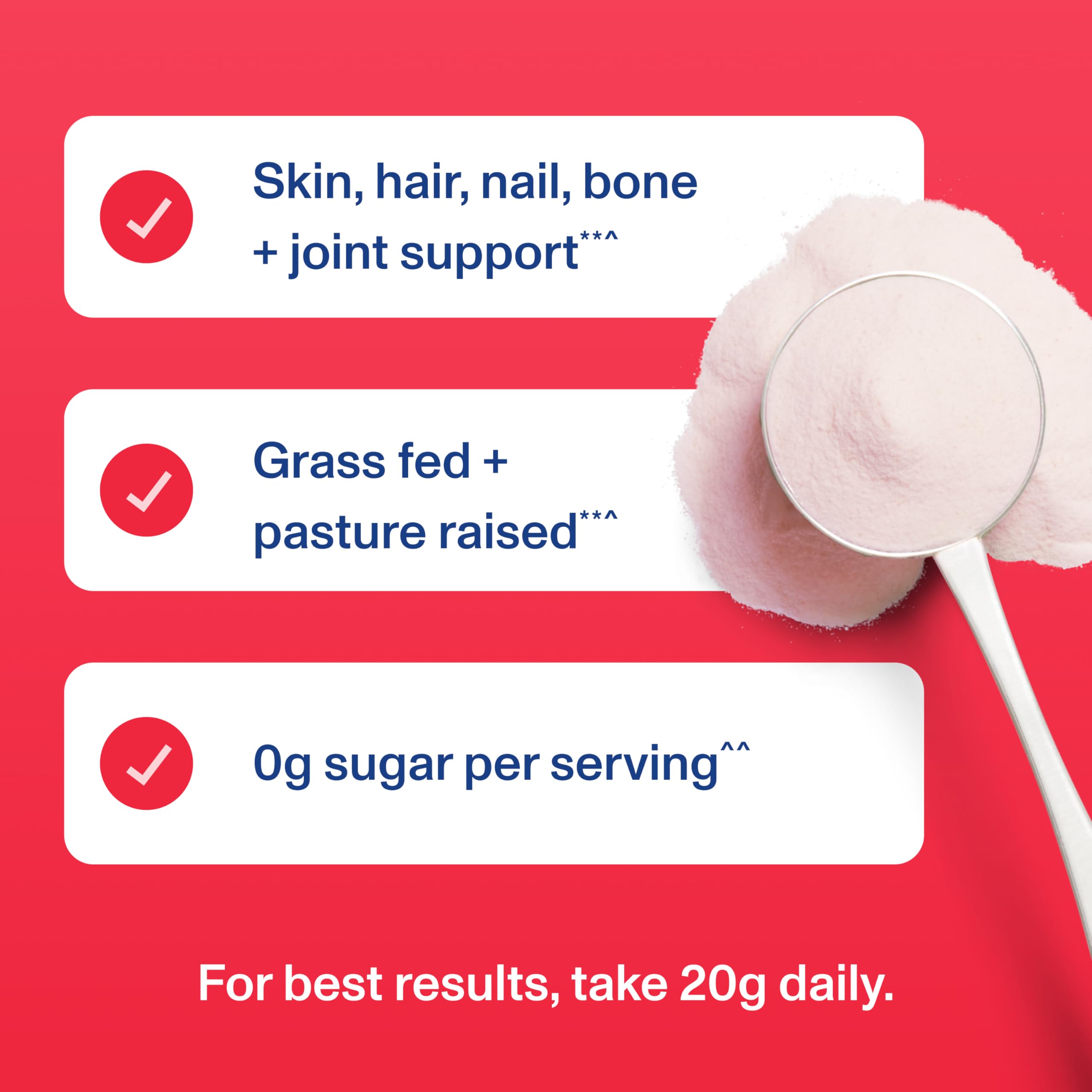Vital Proteins Collagen Ice Pop Flavour 746g powder in a glass