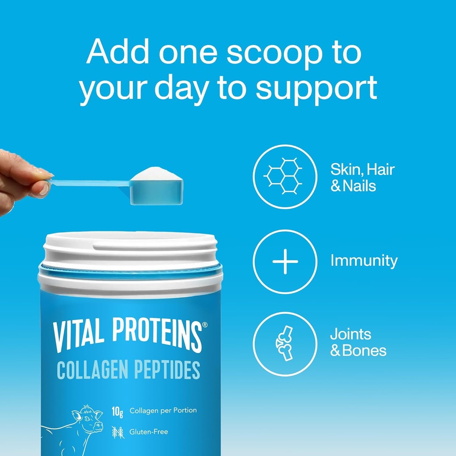 Vital Proteins Collagen Nutritional Supplements 284g side view
