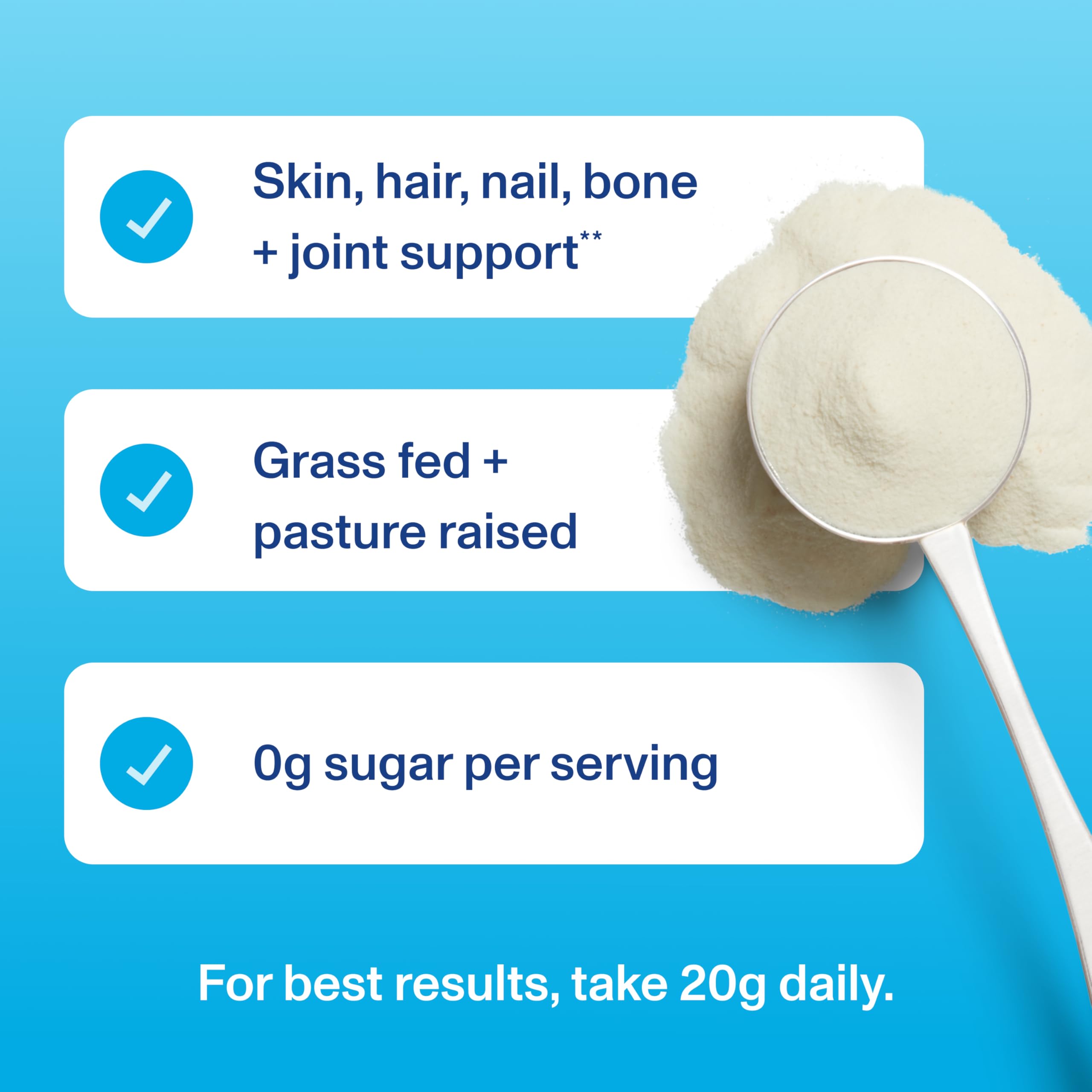Vital Proteins Collagen Peptides 142g with a measuring scoop