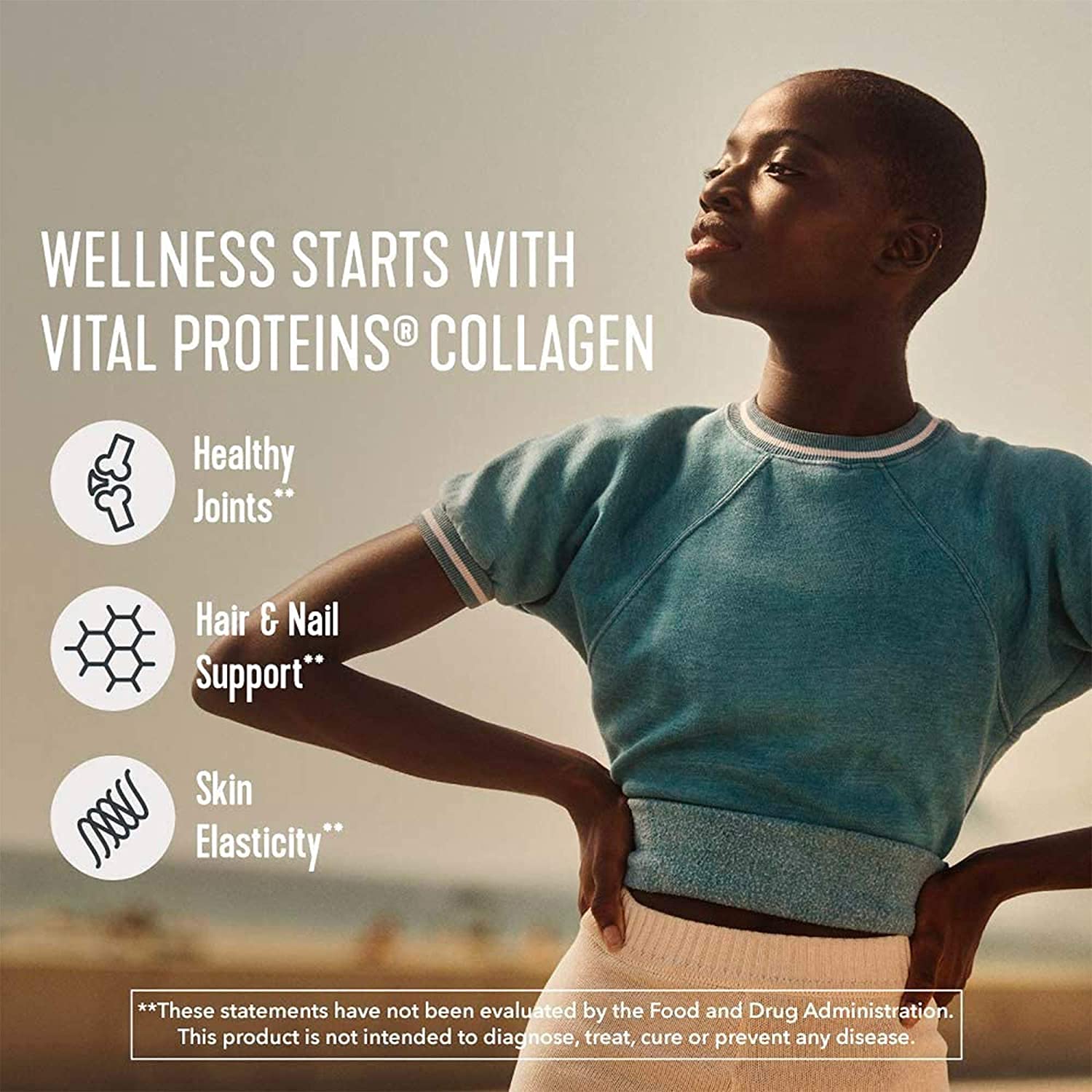 Vital Proteins Collagen Peptides 200g nutrition label close-up