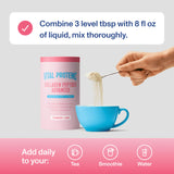 Vital Proteins Collagen Peptides Advanced Strawberry Lemon powder in a glass