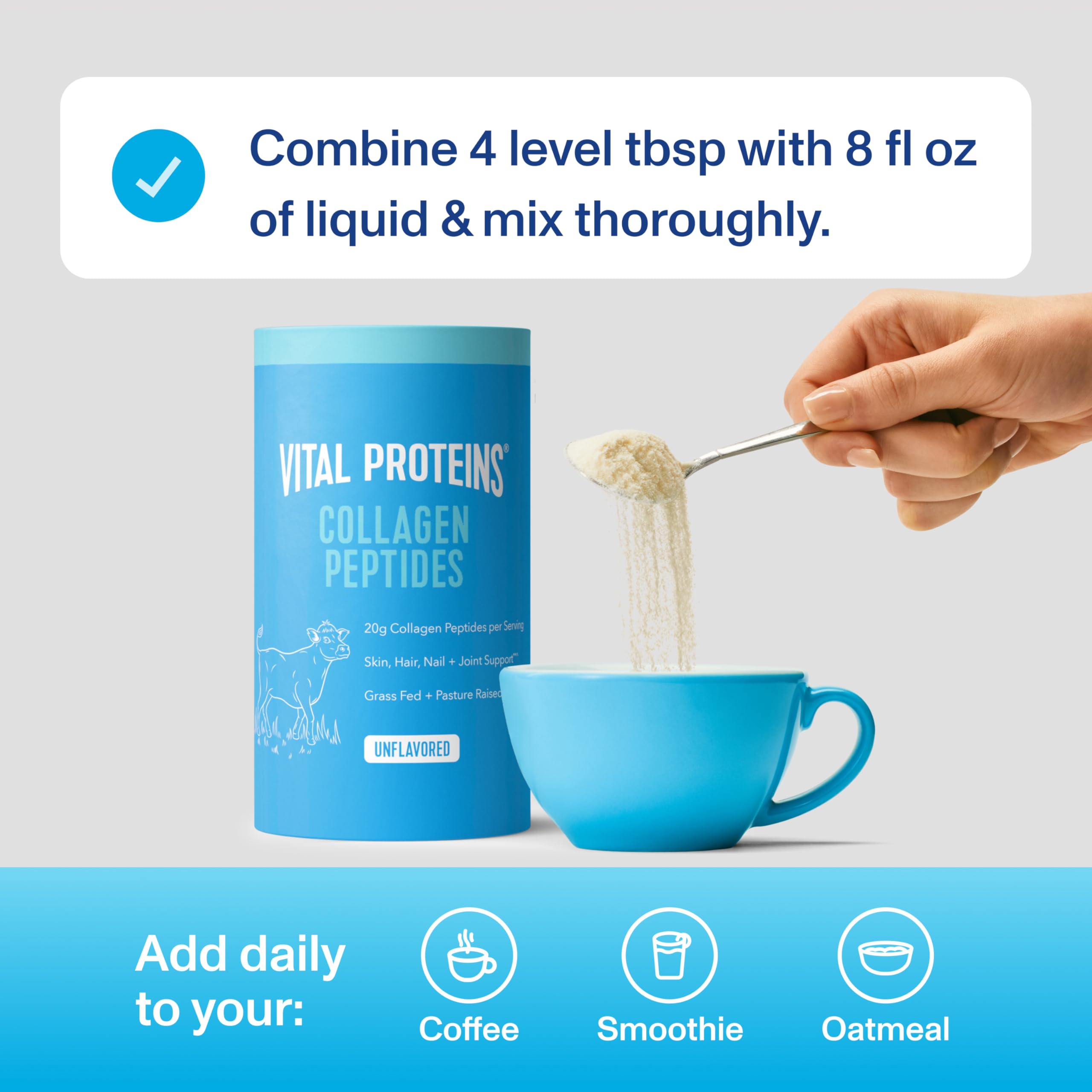 Vital Proteins Collagen Peptides Powder 265g nutritional information