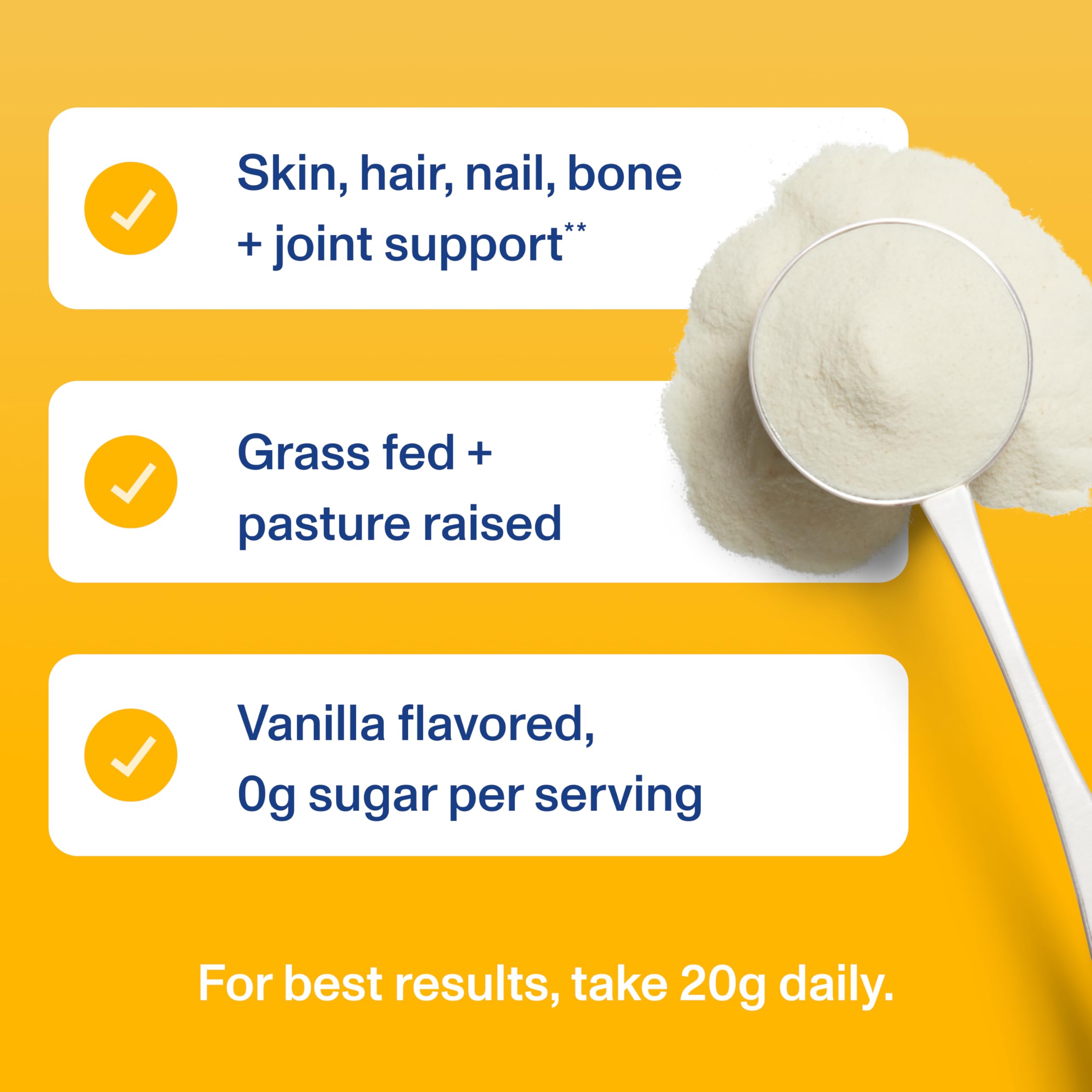 Vital Proteins Collagen Peptides Powder in a smoothie