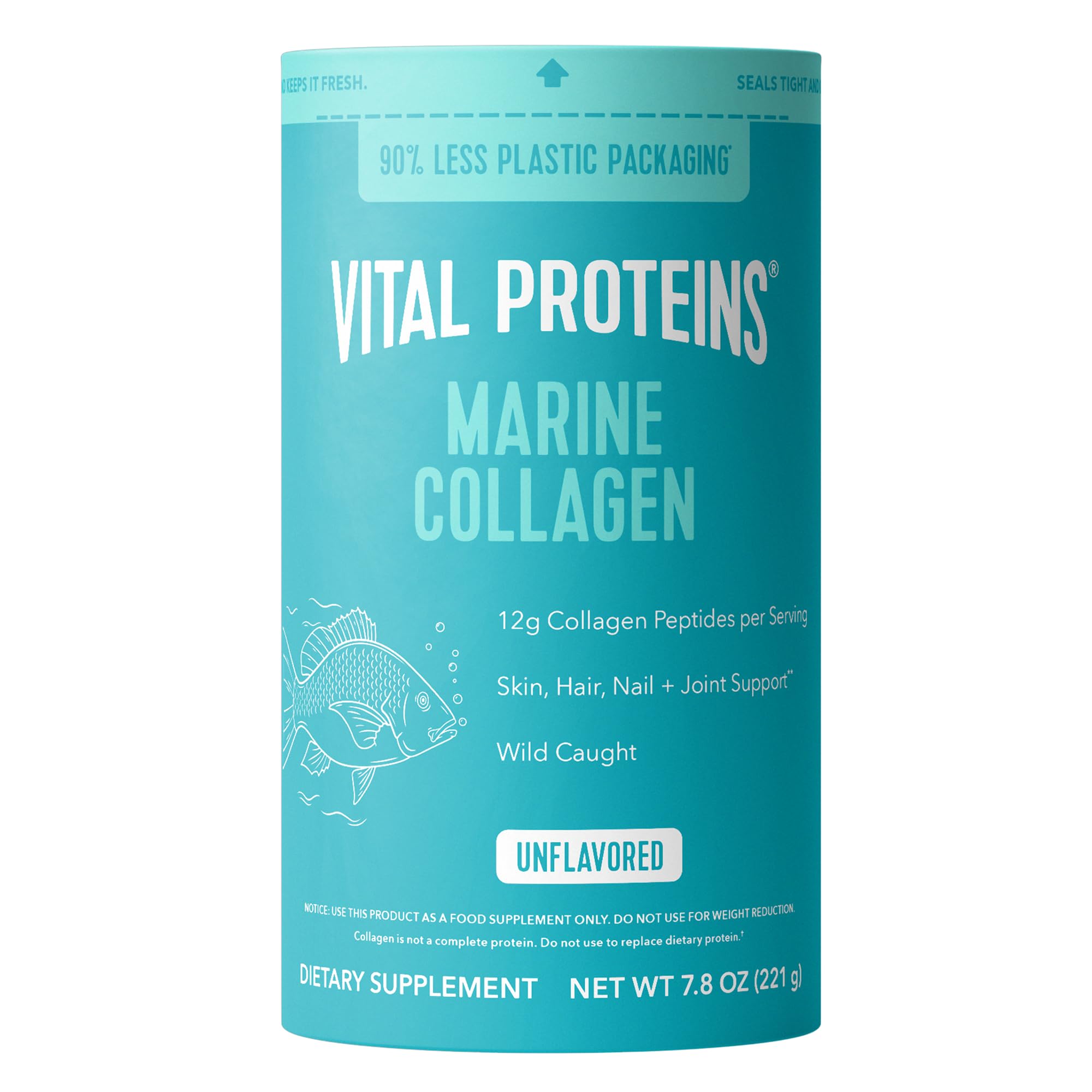 Vital Proteins Marine Collagen Peptides Powder 221g front view