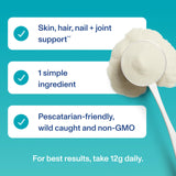 Vital Proteins Marine Collagen Peptides Powder 221g with ingredients list