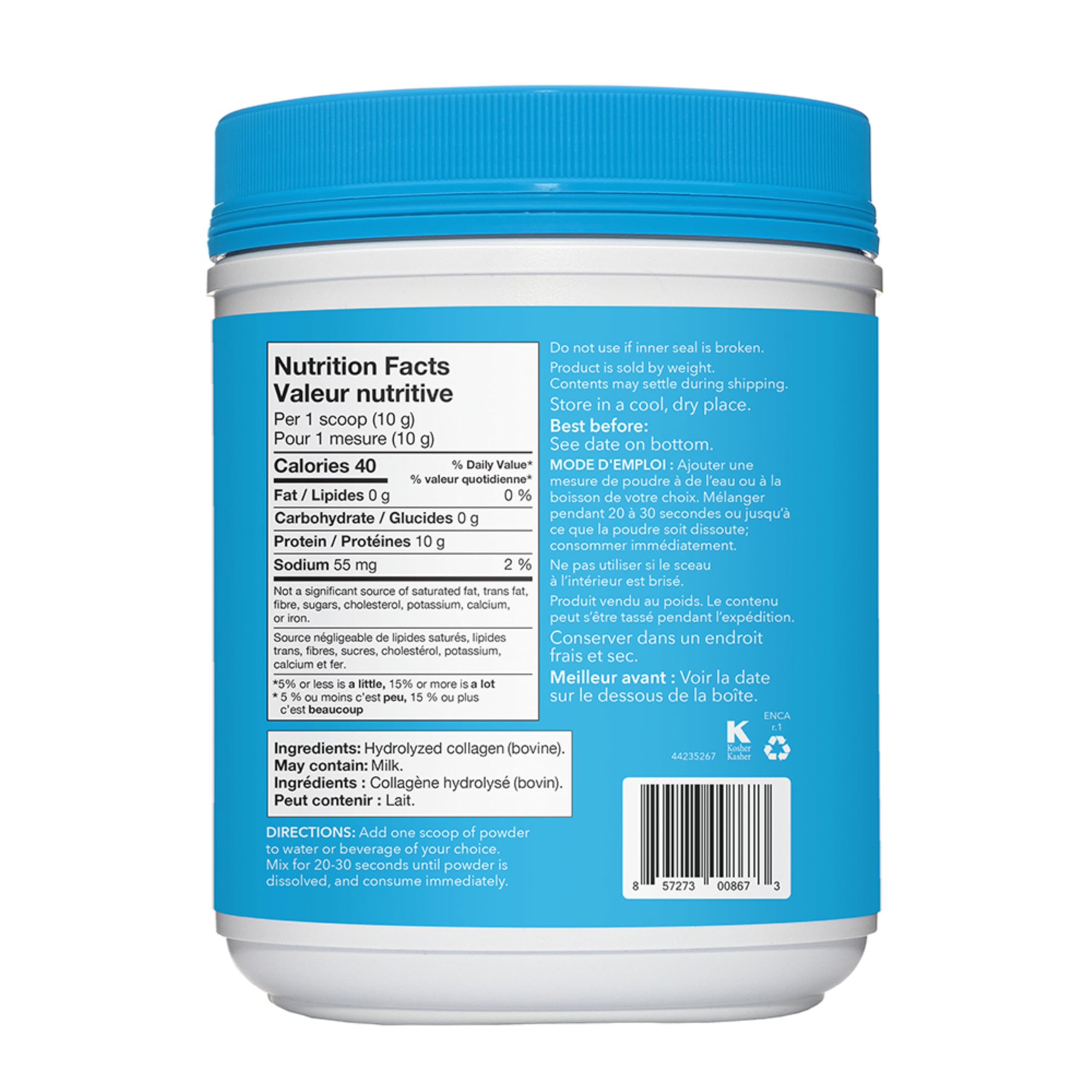 Vital Proteins Unflavoured Collagen Peptides 567g packaging