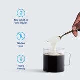 Vital Proteins Unflavoured Collagen Peptides in a glass of water