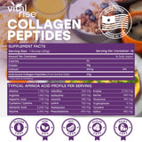 Vital Rise Collagen Powder 335g back view packaging