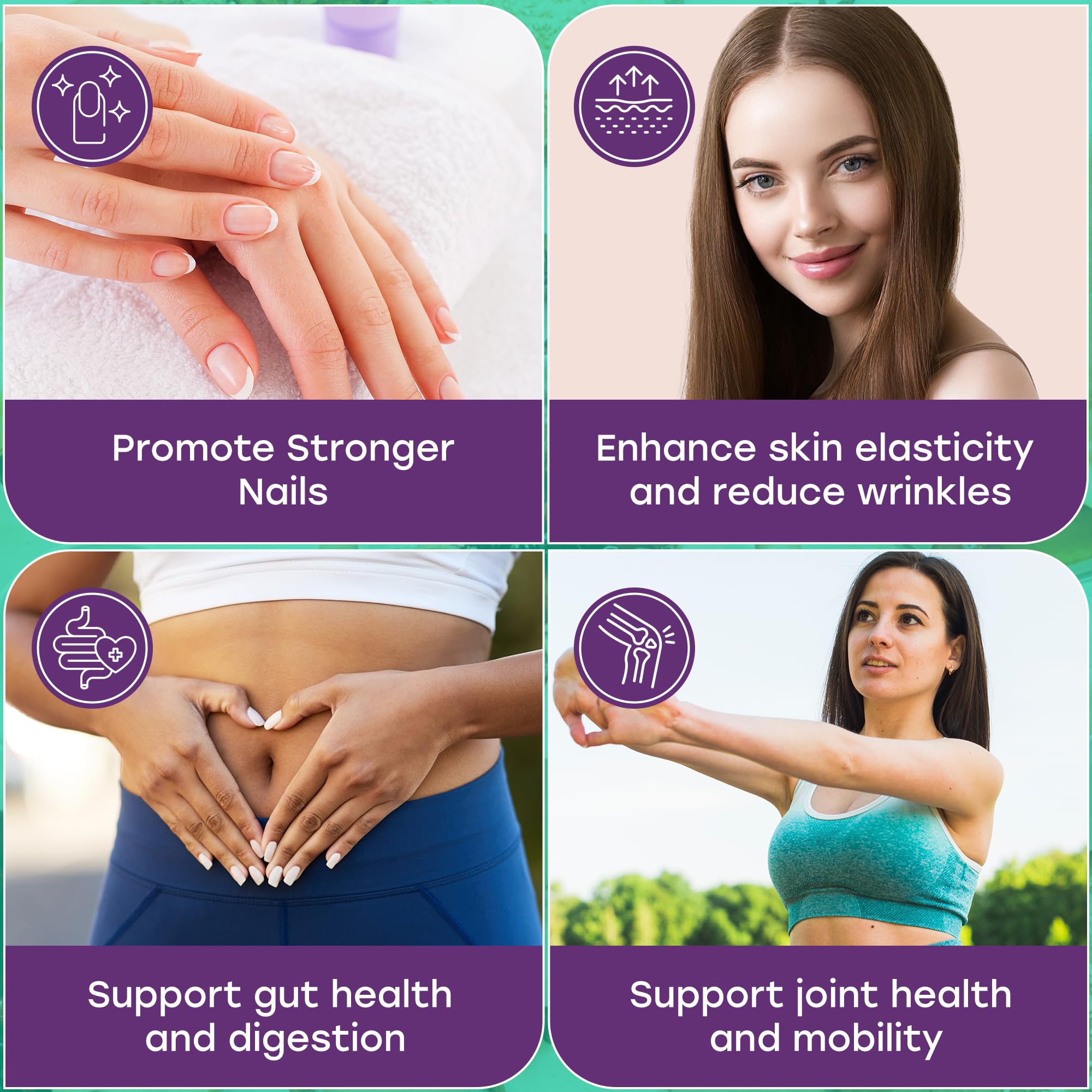 Vital Rise Collagen Powder 335g mixed in a smoothie