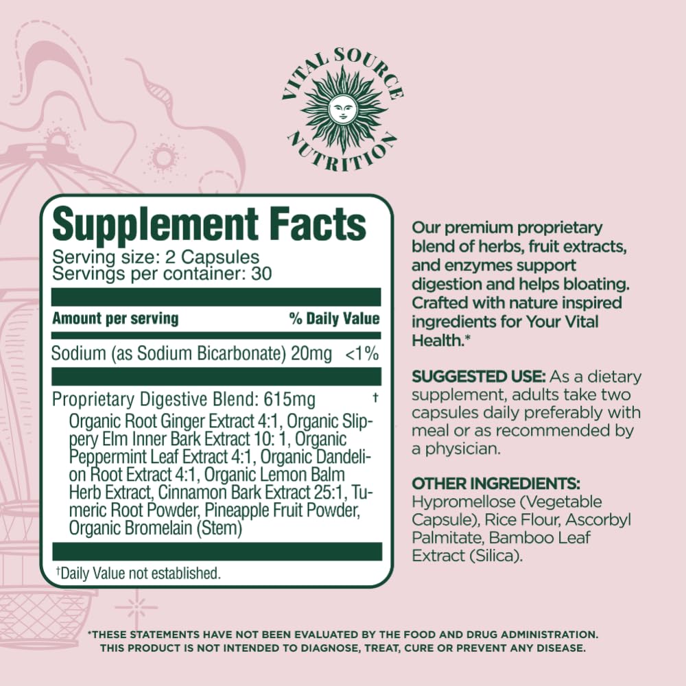 Vital Source Nutrition Multi-Enzymes 181g packaging