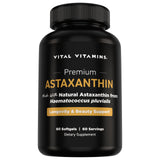 Vital Vitamins Astaxanthin 12mg softgels front view