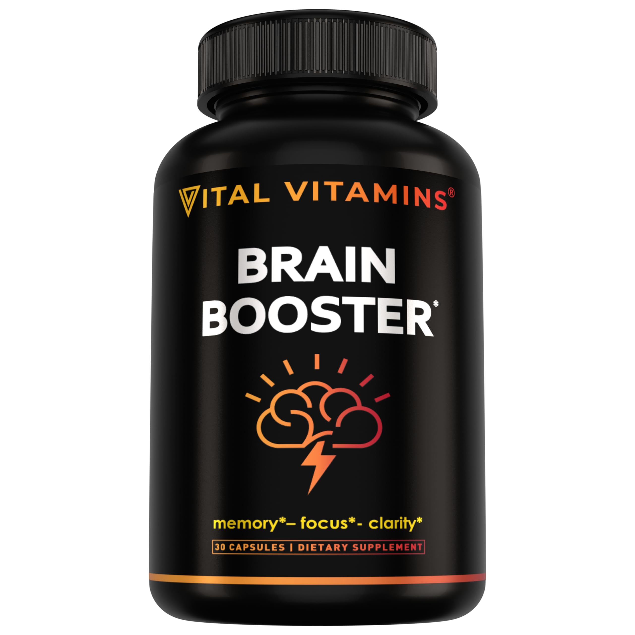 Vital Vitamins Bacopa Monnieri Brain Supplement 60 capsules front view