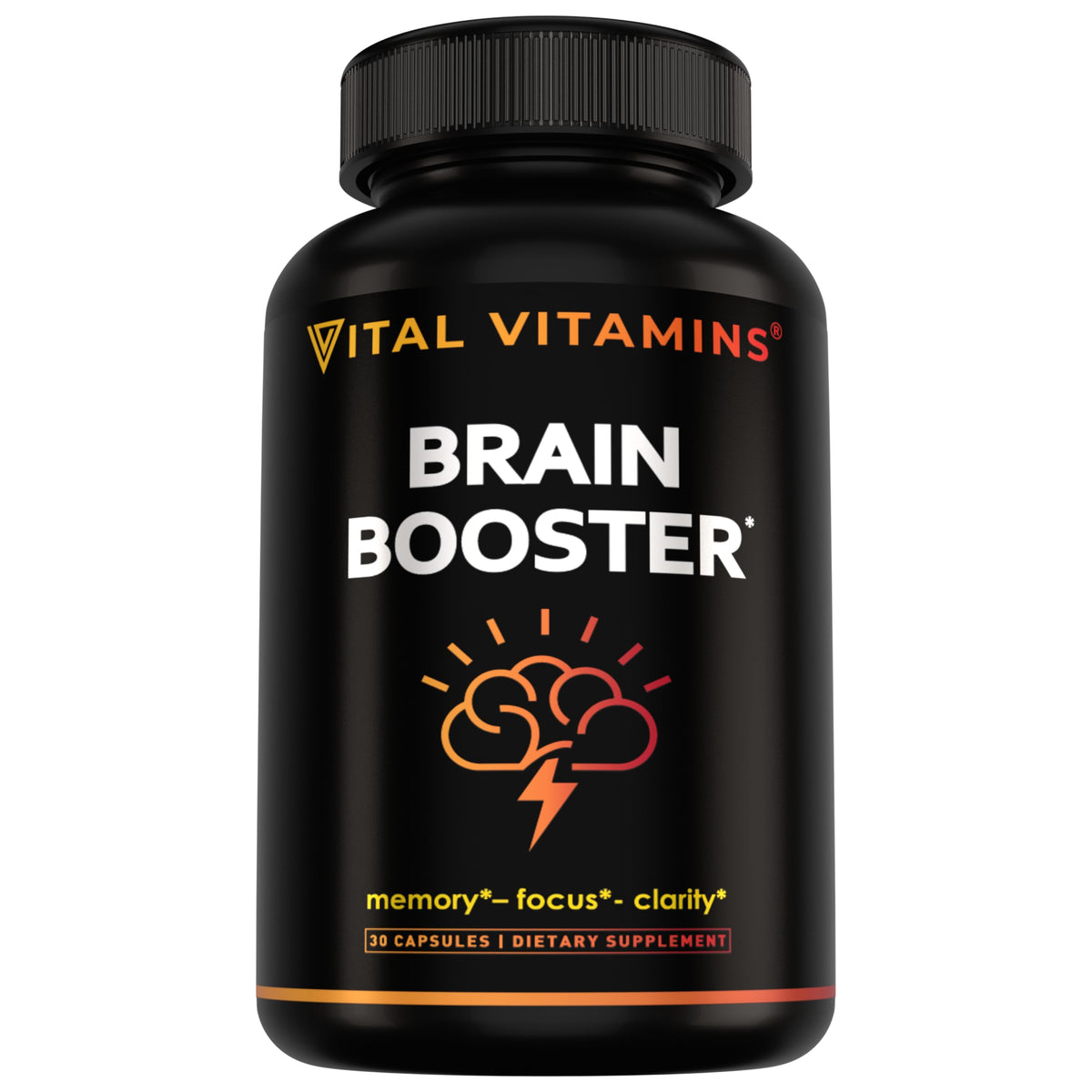 Vital Vitamins Bacopa Monnieri Brain Supplement 60 capsules front view