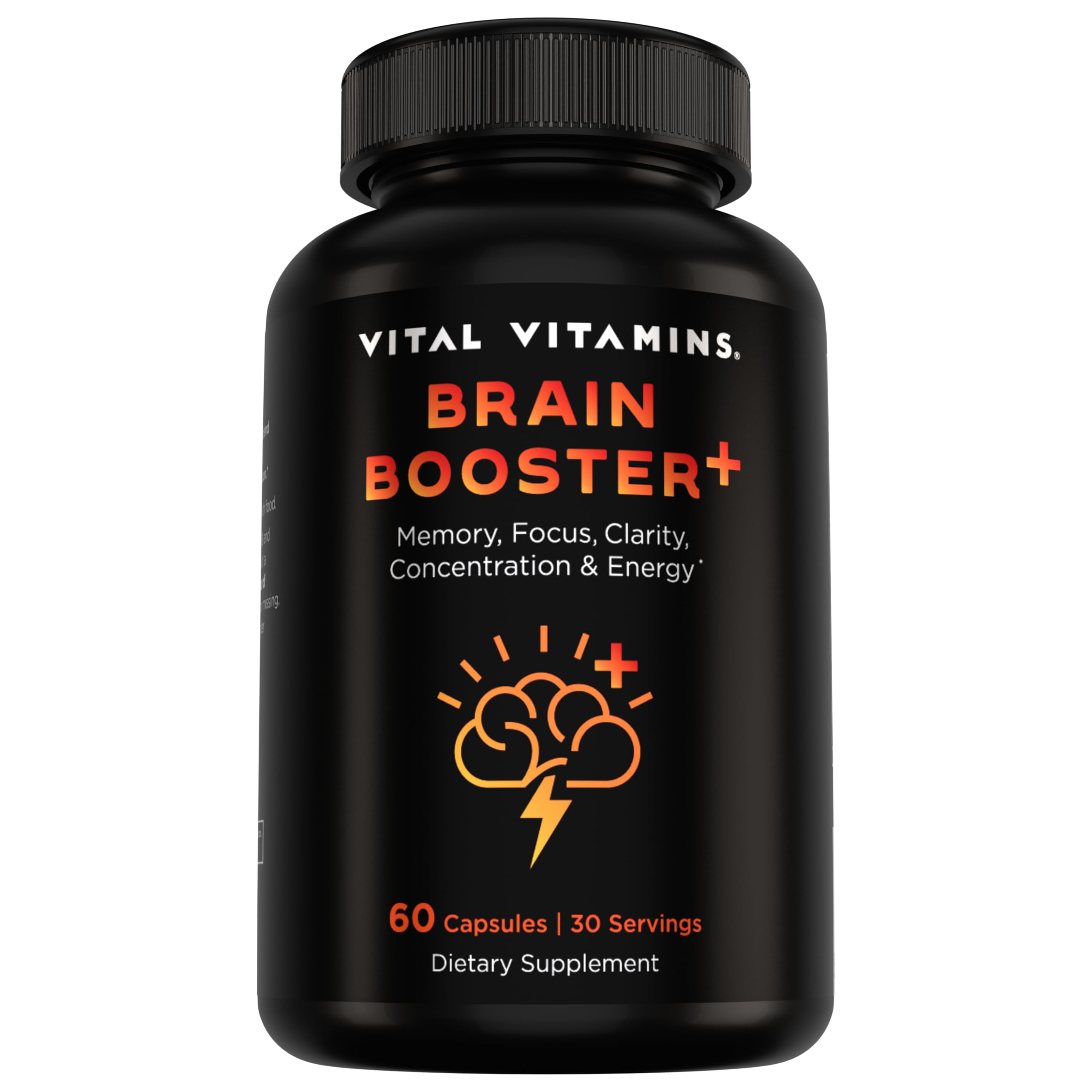 Vital Vitamins Brain support Plus supplement front view